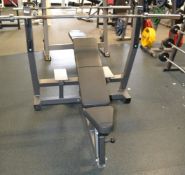 1 x Weights Bench With Bench Barbell - Dimensions: L150 x H130 x W130cm - Ref: J2094/GFG - CL356 -