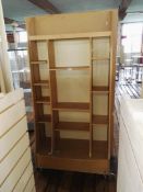 1 x Cube Shelving Unit in White - H203 x W120 x D47 cms - M541 3F - CL351 - Location: Chorley PR6