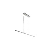 1 x SATIN SILVER LED STRAIGHT BAR LIGHT WITH CLEAR GLASS - New Boxed Stock - CL364 - Ref: PAL Edin/1