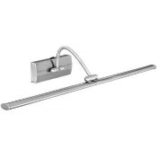 1 x Ex Display LED Switched Picture Light Satin Silver - CL364 - Ref: PAL Edin/2 12502 - Location: