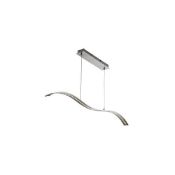 1 x LED Pendant Satin Silver - New Boxed Stock - CL364 - Ref: PAL Edin/1 2076SS - Location: Altrinch
