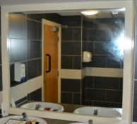 1 x Bathroom Wall Mirror - Dimensions: W120 x H105cm - Ref: J2118/WCR - CL356 - Location: Middleton,