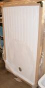 1 x Walk In Rectangular Shower Tray (BSF1490C) - Dimensions: 1400 x 900 x 40cm - New And Boxed Stock