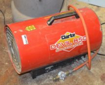 1 x Clarke Devil 850 Propane Fired Space Heater - Ref BB1153 MC - CL351 - Location: Chorley PR6