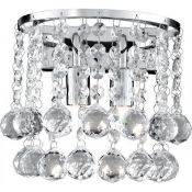 1 x Ex Display Hanna 2 Light Wall Light Polished Chrome - CL364 - Ref: PAL Edin/3 12520 - Location: