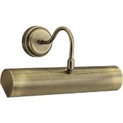 1 x Ex Display Picture Lights 1 Light Wall Light Antique Brass - CL364 - Ref: PAL Edin/3 12549 - Loc