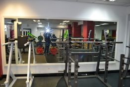 2 x Gym/Dance Room Mirrors -Dimensions: H150 x L200cm - Ref: J2108/GFG - CL356 - Location:
