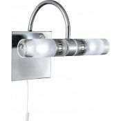 1 x Ex Display Bathroom Lights 2 Light Wall Light Polished Chrome - CL364 - Ref: PAL Edin/3 12143 -