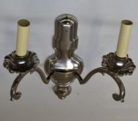 1 x CHELSOM Ornate Wall Light Fitting In A Matt Sliver Finish - Dimensions:H/L33cm - New/Unused box