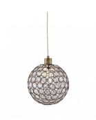 1 x Bellis II 1 Light Ceiling Pendant Antique Brass - New Boxed Stock - CL364 - Ref: PAL Edin/1 4145