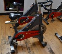 1 x TRUE Indoor Cycling Spin Bike With Adjustable Bars and Seat - Dimensions: L100cm x H100cm