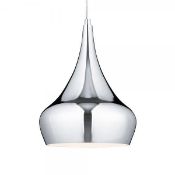 1 xPendants 1 Light Ceiling Pendant Polished Chrome - New Boxed Stock - CL364 - Ref: PAL Edin/1 320
