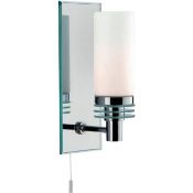 1 x Bathroom Lights LED 1 Light Wall Light Polished Chrome - New Boxed Stock - CL364 - Ref: PAL Edin