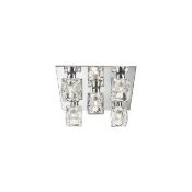 1 x Ex Display Ice Cube 5 Light Flush Ceiling Light Polished Chrome - CL364 - Ref: PAL Edin/2 12603