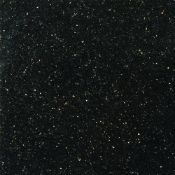 1 x 30mm Thick Black Galaxy Granite Worktop With Polished Front And Back Edge- Dimensions:2700x640mm