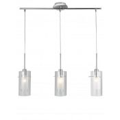 1 x Duo 1 3 Light Polished Chrome Ceiling Pendant - New Boxed Stock - CL364 - Ref: PAL Edin/1 3303-3