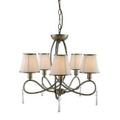 1 x Simplicity 5 Light Ceiling Light Antique Brass - New Boxed Stock - CL364 - Ref: ERP1- 1035-5AB -