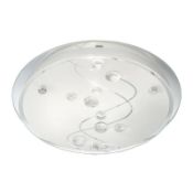1 x Ex Display Searchlight Squiggle 2 Light Flush Ceiling Light -CL364 - Ref: ERP1- H374 - Location: