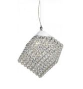1 x Luxury Light Chrome Cube Pendant - Brand New Boxed Stock - CL323 - Ref: 5134CC/PALK - Location: