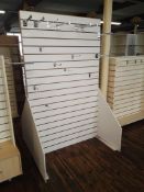 1 x Large Double Sided Slat Wall With Various Rails- H200 x W130 cms - Ref M565 3F - CL351 -