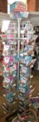 1 x Retail Carousel Display Stand With Approx 60 x Personalised Christmas Story Books (Various Names