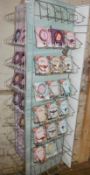 1 x Retail Carousel Display Stand With Approx 47 x Velity Rose Love Friendship Bracelets / Gemstone
