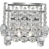 1 x Ex Display Hanna 2 Light Wall Light Polished Chrome - CL364 - Ref: PAL Edin/3 12522 - Location: