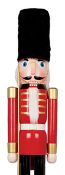 1 x Nutcracker Soldier With Black Fur Hat - 150cm Tall - New Boxed Stock - Ref BB127 - CL351 - Locat