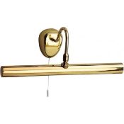 1 x Ex Display Picture Lights 2 Light Wall Light Polished Brass - CL364 - Ref: PAL Edin/2 12542- Loc
