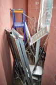 1 x Assorted Collection to Include Steel Shelf, A Board, Notice Sign, Hanginig Wall Cages and