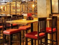 9 x Tall 'Harley' Bar Stools - Recently Removed From A City Centre Restaurant - CL353 - Ref: VAR -