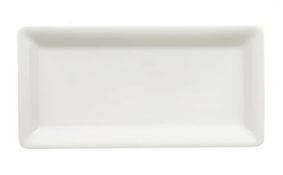 6 x Villeroy & Boch Pi Carré Rectangular Platter (240x120mm) White (RRP £31.80) - Ref RC160 Pal 1 -