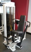 1 x Force Chest Press Pin Loaded Gym Machine With 125kg Weights - Ref: J2077/GFG