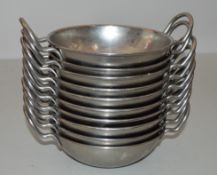 10 x Stainless Steel Serving Bowl 15cm - Ref RC178 Pal2 - CL332 - Location: Altrincham WA14