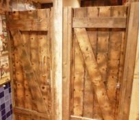 4 x Toilet Cubical Toilet Doors From Mexican Themed Restaurant - Approx Size H193 x W70 cms - CL363