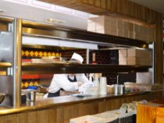 1 x Commercial Kitchen Heated Gantry Shelf Pass With Variable Heating and Quartz Lights - H75 x W235