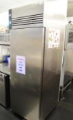 1 x Foster EcoPro G2 EP700M Single Door Upright Meat Fridge With Stainless Steel Finish - 600ltr Cap