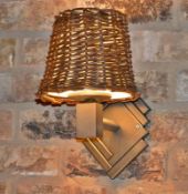 1 x Assorted Lot to Include 3 x Art Deco Style Wall Lights and 2 x Framed Pictures - CL363 - Locatio