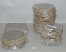 1 x Churchill Stonecast Grey Dinner Set (5 x 26.8cm Square Plates, 13 x 22.5cm Round Plates, 34 x 25