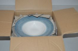 1 x Churchill Raku Topaz Blue Wide Rim Bowl 24cm Box Of 12 (RRP £142.00) - Ref RC169 Pal 2 - CL332 -
