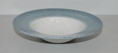 1 x Churchill Raku Topaz Blue Wide Rim Bowl 24cm Box Of 12 (RRP £142.00) - Ref RC168 Pal 2 - CL332 -