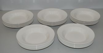25 x Villeroy & Boch Corpo Deep Plate (0.4L) White 16-2016-2700 W230mm (RRP £175.00) - Ref RC191 Pal