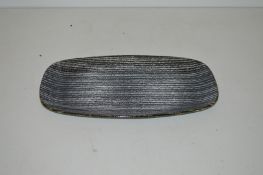 6 x Churchill Studio Prints Charcoal Black Oblong Chefs Plate 35cm(RRP £187.00) - Ref RC163 Pal 1 -