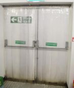 1 x Commercial Kitchen Door Curtain - W170 x H207 cms - CL363 - Location: Stevenage SG1