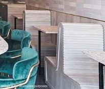 4 x Sections Of Bespoke Limed Oak Booth Seating - RHS - Location: Altrincham WA14