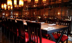 1 x Rectangular Restaurant / Bistro Table With Cross Section Base - 185cm Long - Recently Removed