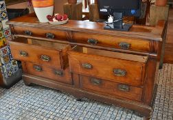 1 x Vintage Reception Counter - Modified Chest of Vintage of Drawers / Bespoke Reception Counter - H