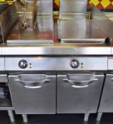 1 x Angelo Po TWIN GAS FRYER Commercial Kitchen Equipment With Modular Design and Stainless Steel Fi