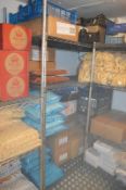 6 x Assorted Freezer Room Wire Storage Shelves - Assorted Widths of Approx 90 to 120 cms With an App
