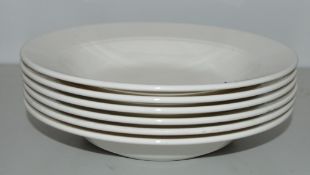 6 x Villeroy & Boch Corpo Deep Plate (0.4L) White 16-2016-2700 W230mm (RRP £42.00)- Ref RC173 Pal 2